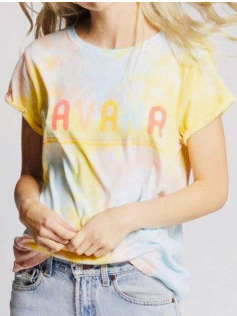 NWT Project Karma pastel Havana graphic T shirt.  Size M